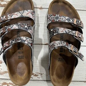 Birkenstock sandals.